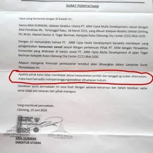 Surat perjanjian pengembalian