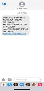 pesan sms judi online
