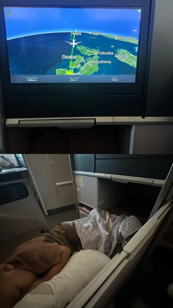 Tidur di pesawat