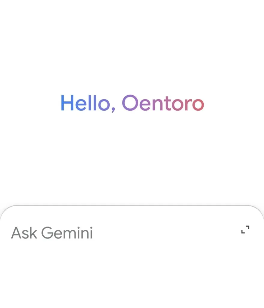 tampilan gemini AI